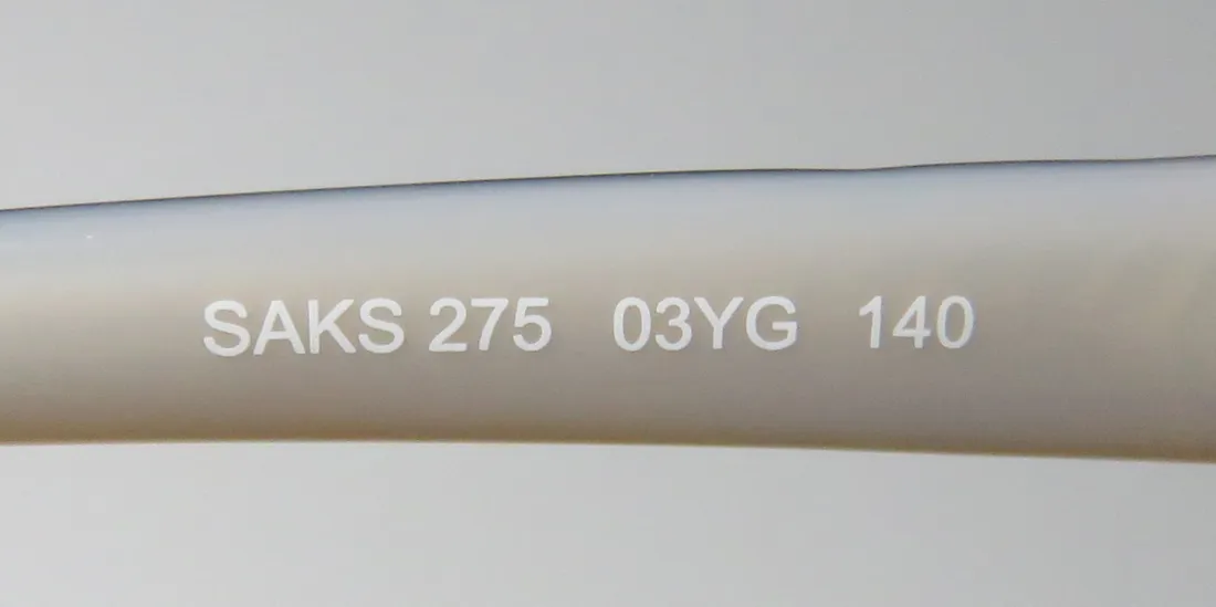 Saks Fifth Avenue 275 03yg Eyeglasses Light Gold 55mm Women 8