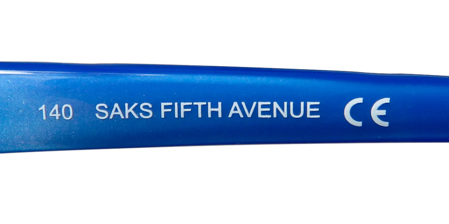 Saks Fifth Avenue 275 0cvl Eyeglasses Dark Ruthenium 55mm Women 7
