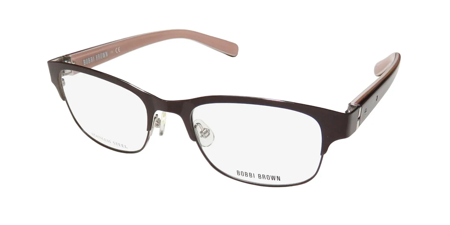 Bobbi Brown The Sam 0jhn Eyeglasses Solid Brown 50mm