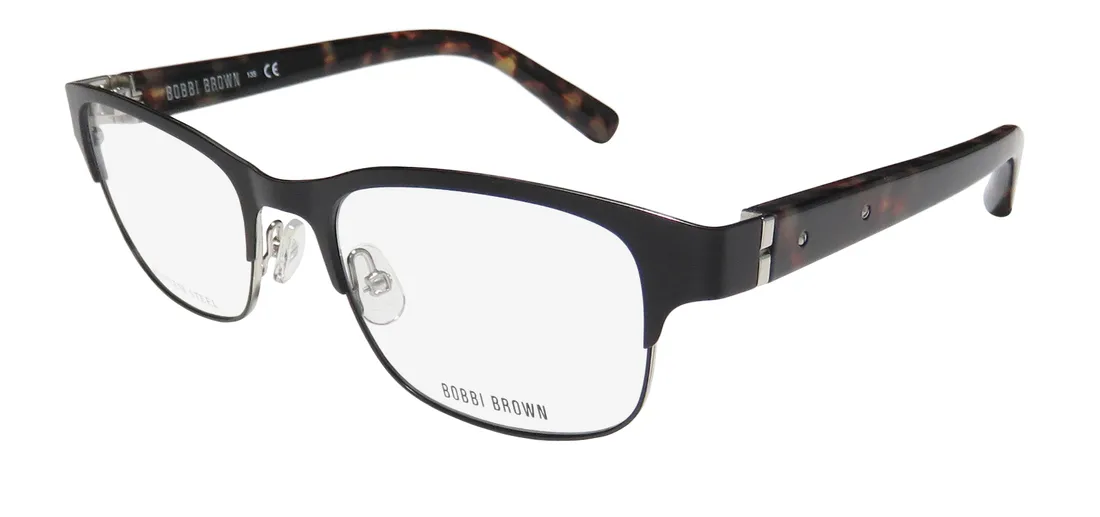 Bobbi Brown The Sam t8t Eyeglasses Semimatte Black 50mm