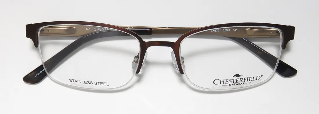 Chesterfield 870 0jwu Eyeglasses Dark Brown 53mm Unisex 2