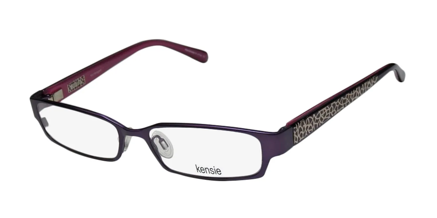 Kensie Extravagant ir Eyeglasses Matte Purple 49mm Women