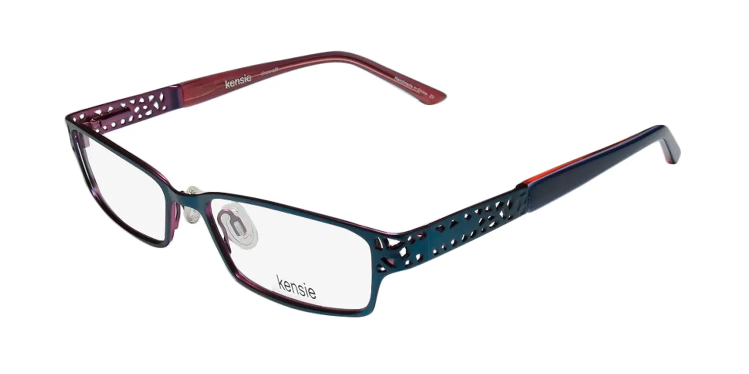 Kensie Show Off sl Eyeglasses Teal 50mm Women
