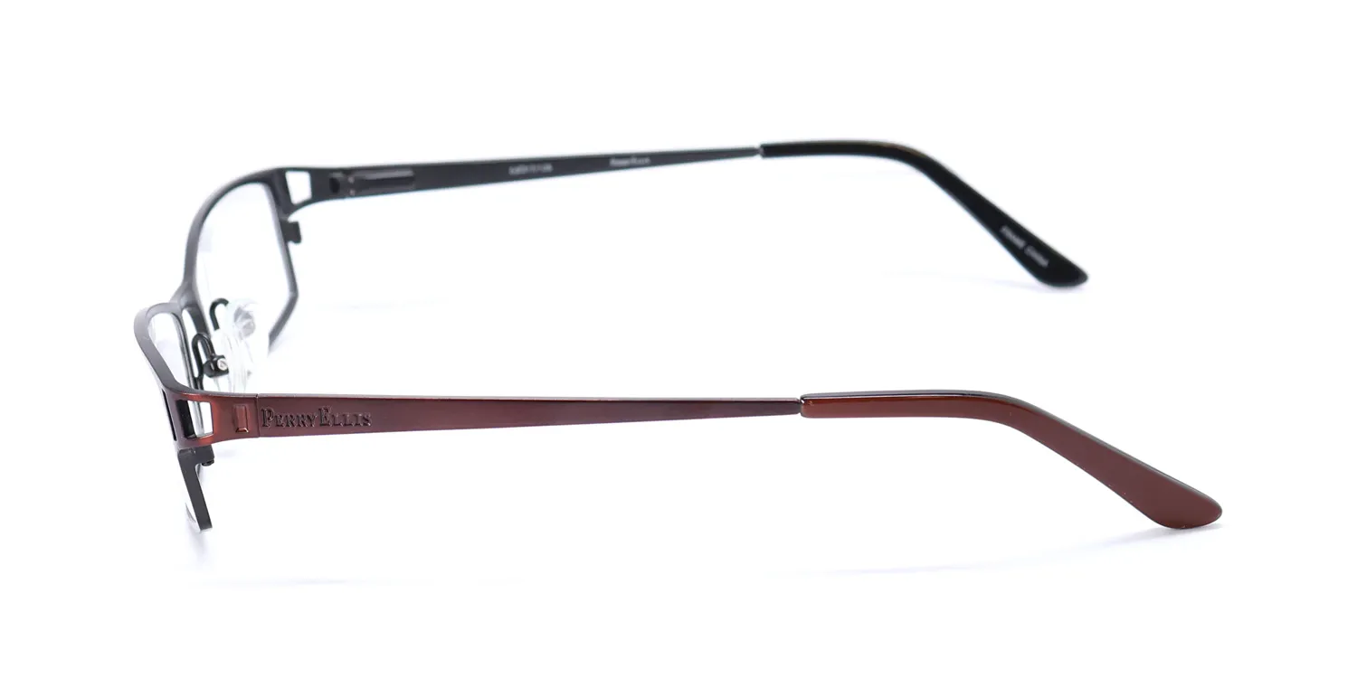 Perry Ellis Pe 233a-3 br/bk Eyeglasses Brown 53mm 4