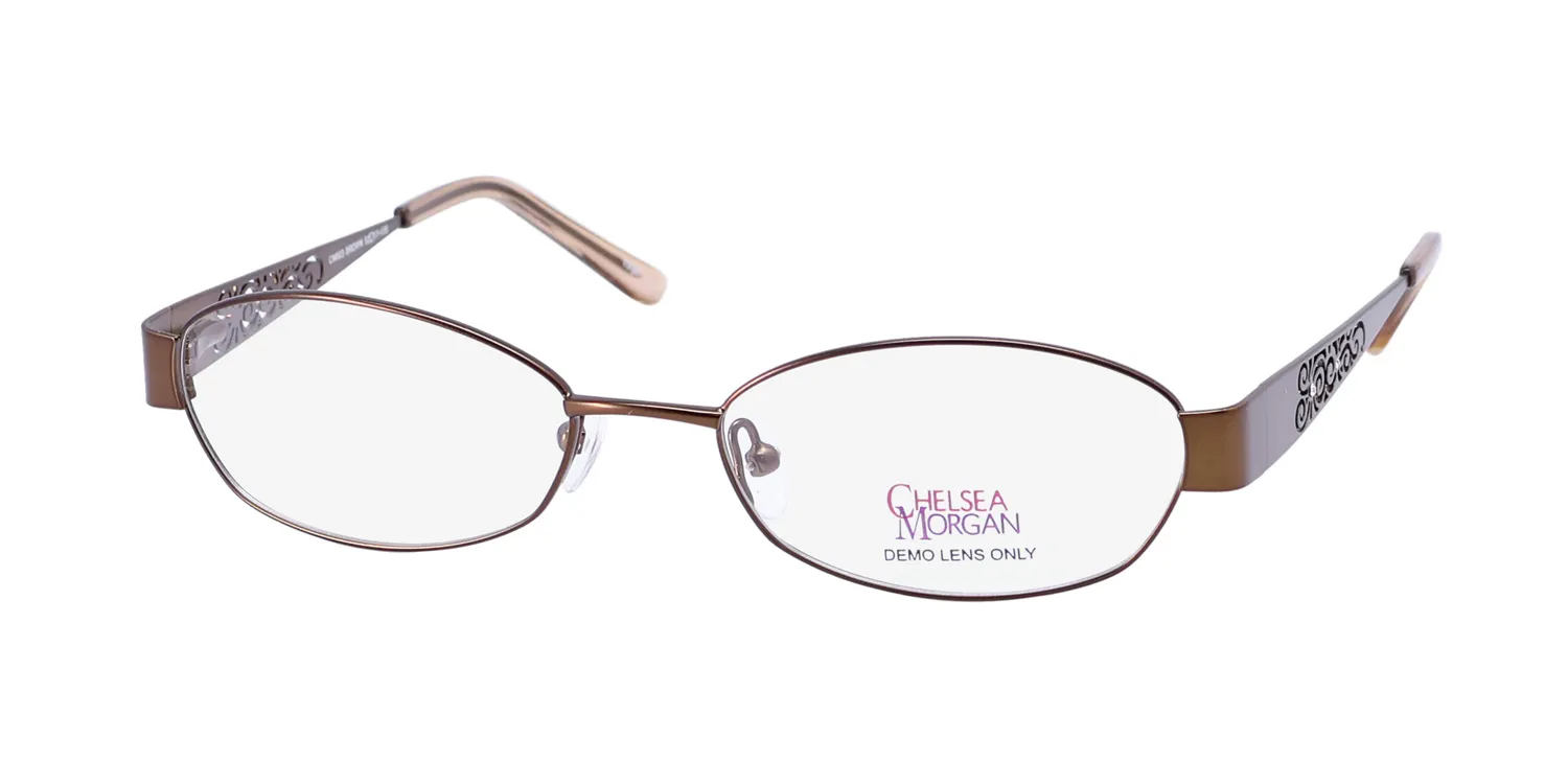 Chelsea Morgan Cm803 brown Eyeglasses Brown 52mm