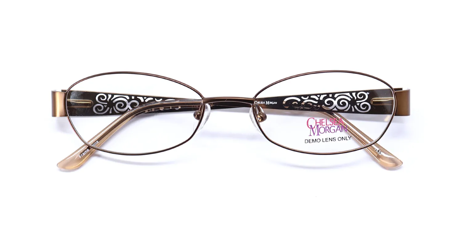 Chelsea Morgan Cm803 brown Eyeglasses Brown 52mm 2