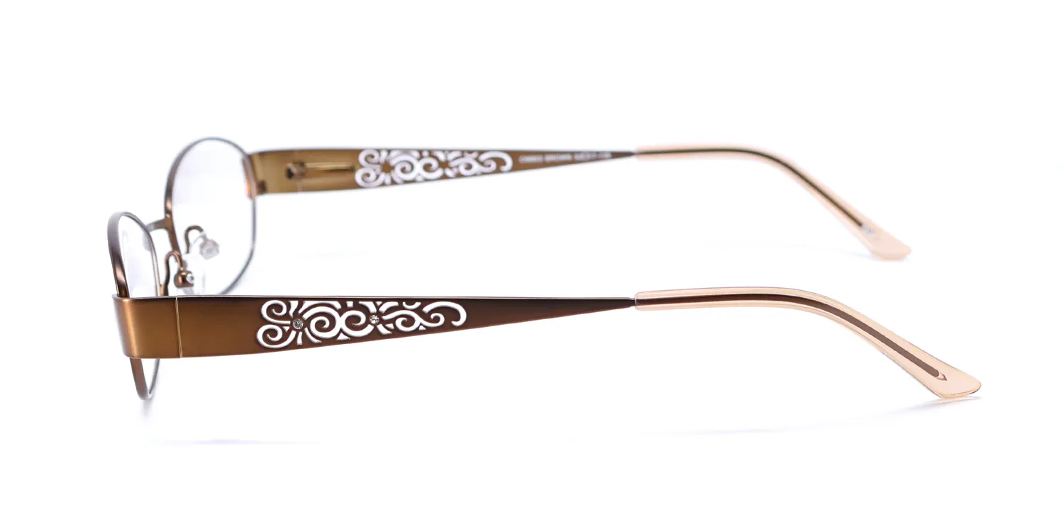 Chelsea Morgan Cm803 brown Eyeglasses Brown 52mm 4
