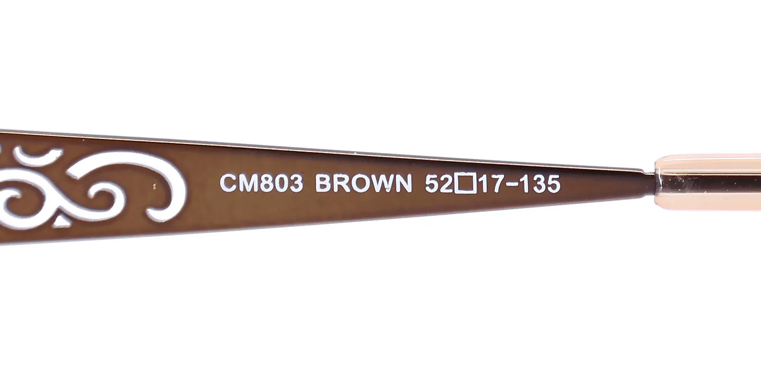 Chelsea Morgan Cm803 brown Eyeglasses Brown 52mm 7