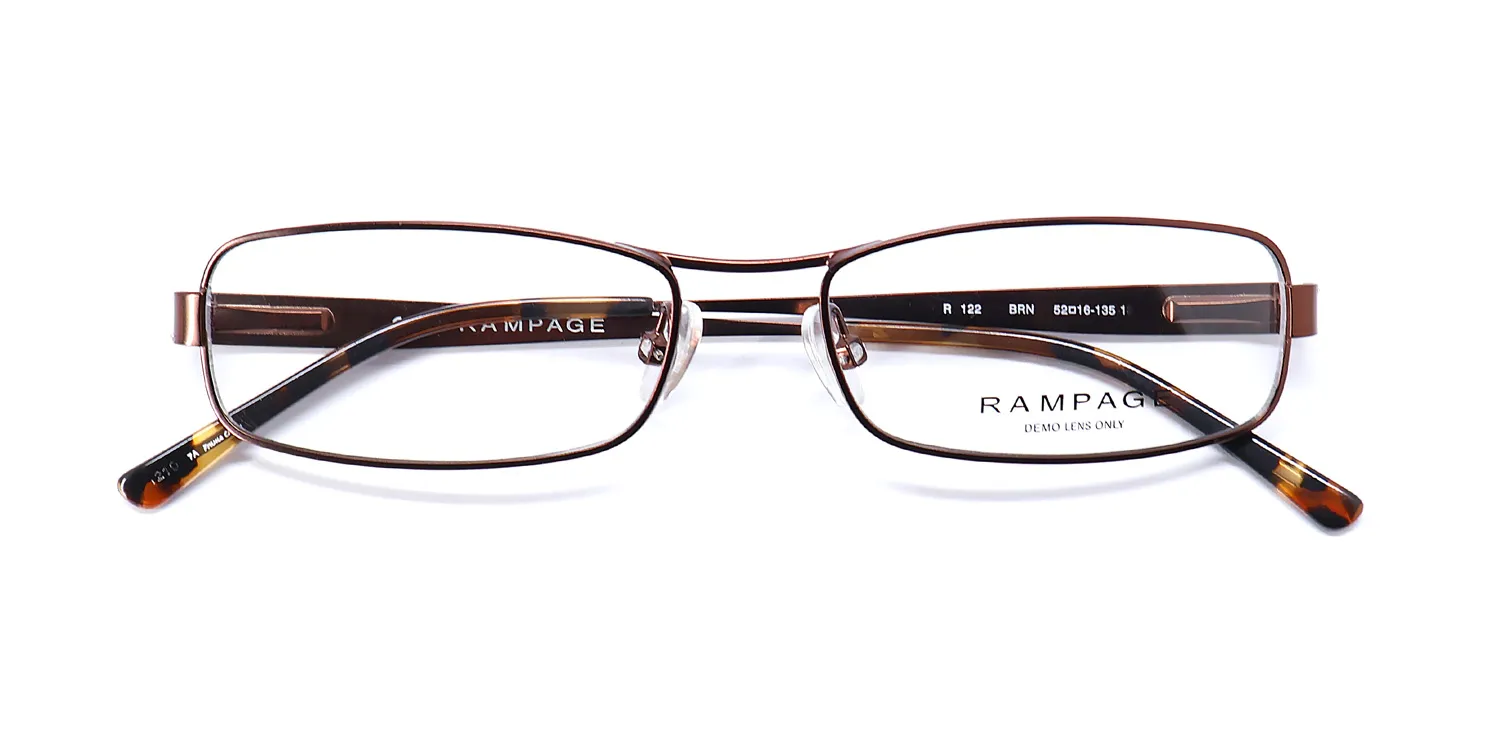 Rampage 122 brn Eyeglasses Brown 52mm Unisex 2