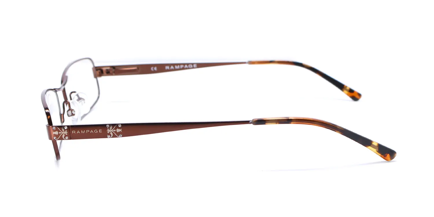 Rampage 122 brn Eyeglasses Brown 52mm Unisex 4