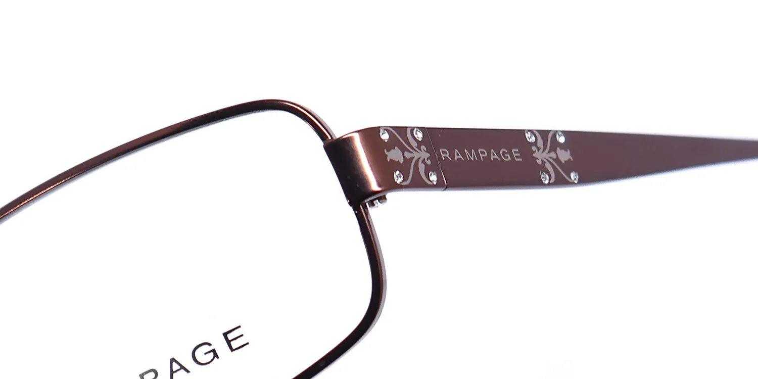 Rampage 122 brn Eyeglasses Brown 52mm Unisex 6