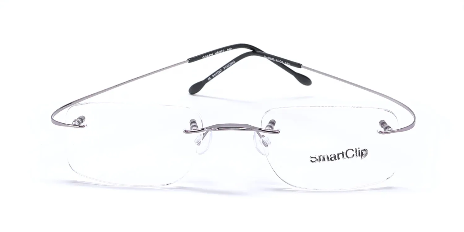 Elite Eyewear C-Clip 253 graph Eyeglasses Graphite 48mm Unisex 4