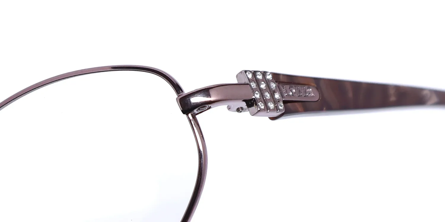 Lozza Vl2167s 0scl Eyeglasses Brown 53mm 6