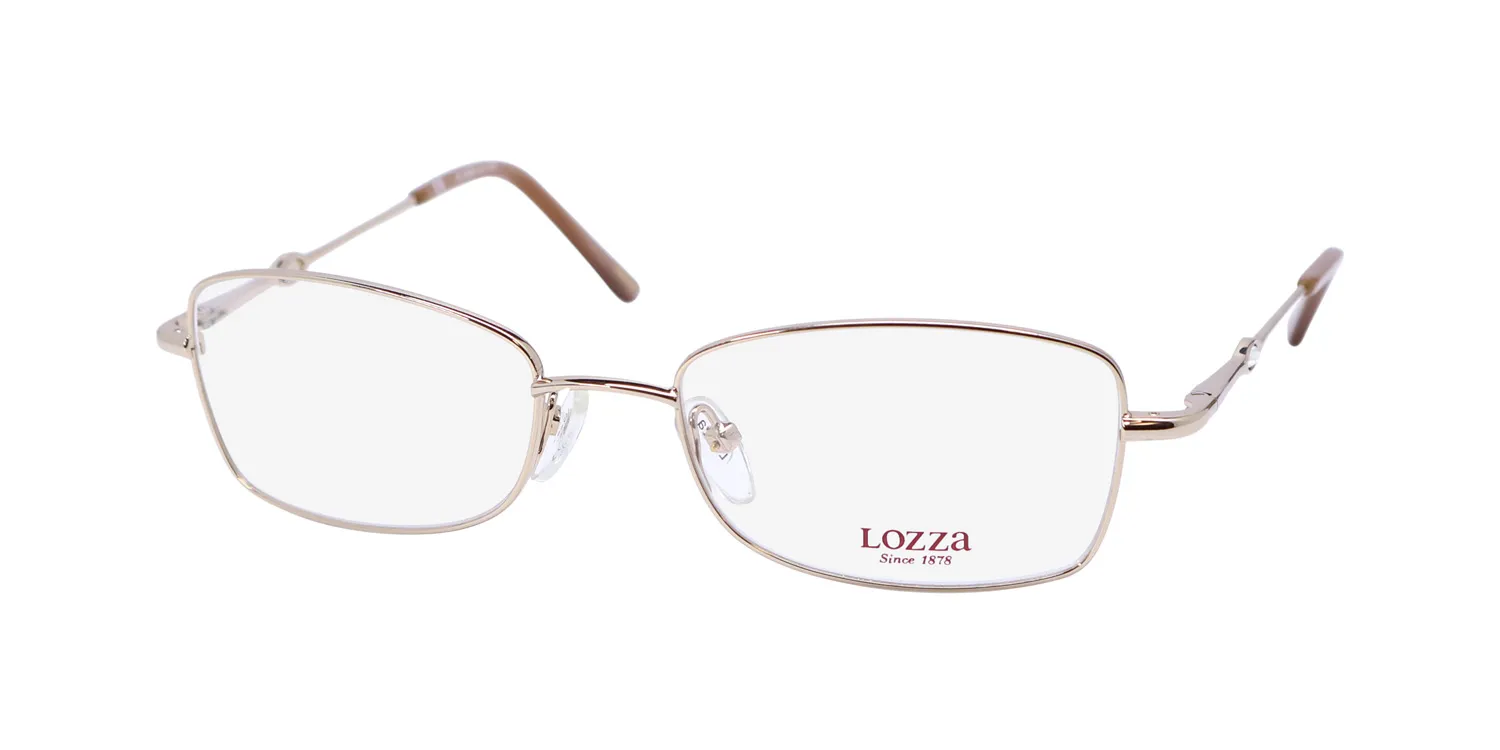 Lozza Vl1487s 300 Eyeglasses Light Yellow Gold 50mm
