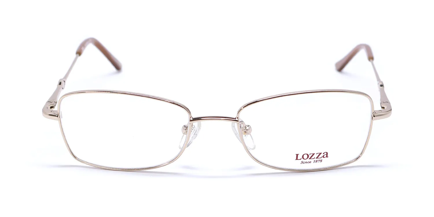 Lozza Vl1487s 300 Eyeglasses Light Yellow Gold 50mm 3