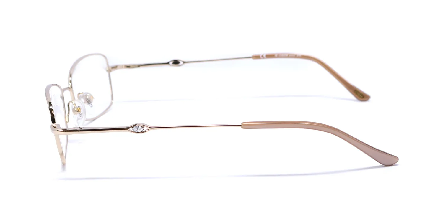 Lozza Vl1487s 300 Eyeglasses Light Yellow Gold 50mm 4