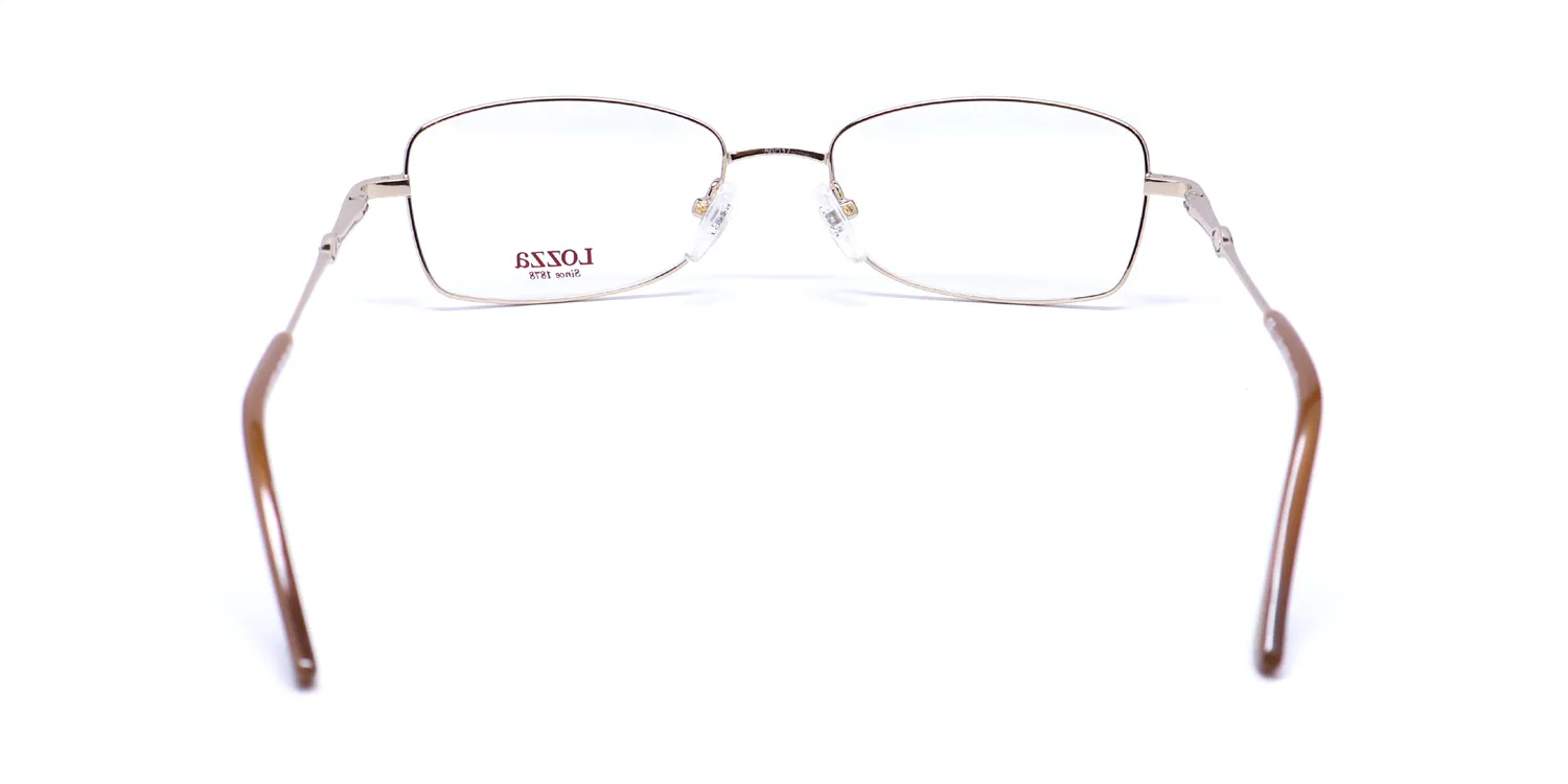 Lozza Vl1487s 300 Eyeglasses Light Yellow Gold 50mm 5