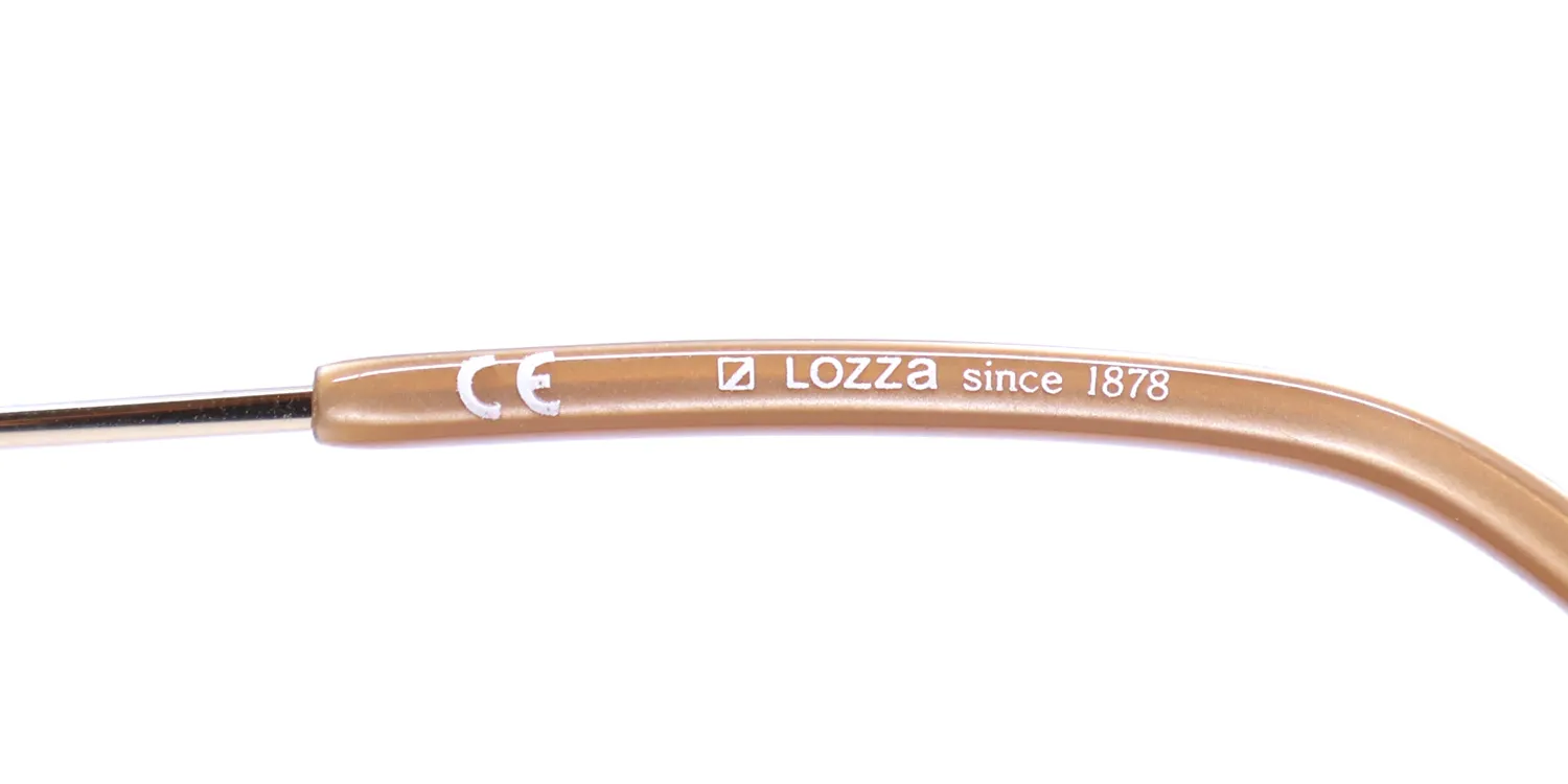 Lozza Vl1487s 300 Eyeglasses Light Yellow Gold 50mm 7