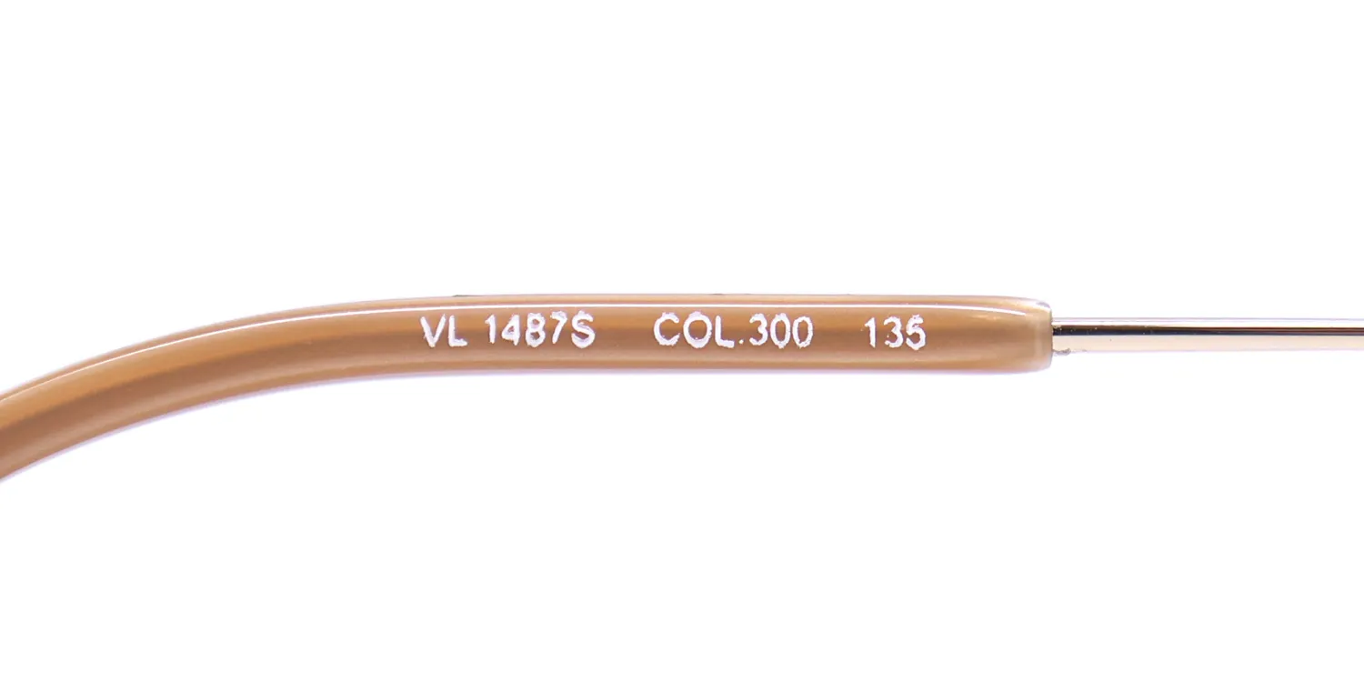 Lozza Vl1487s 300 Eyeglasses Light Yellow Gold 50mm 8
