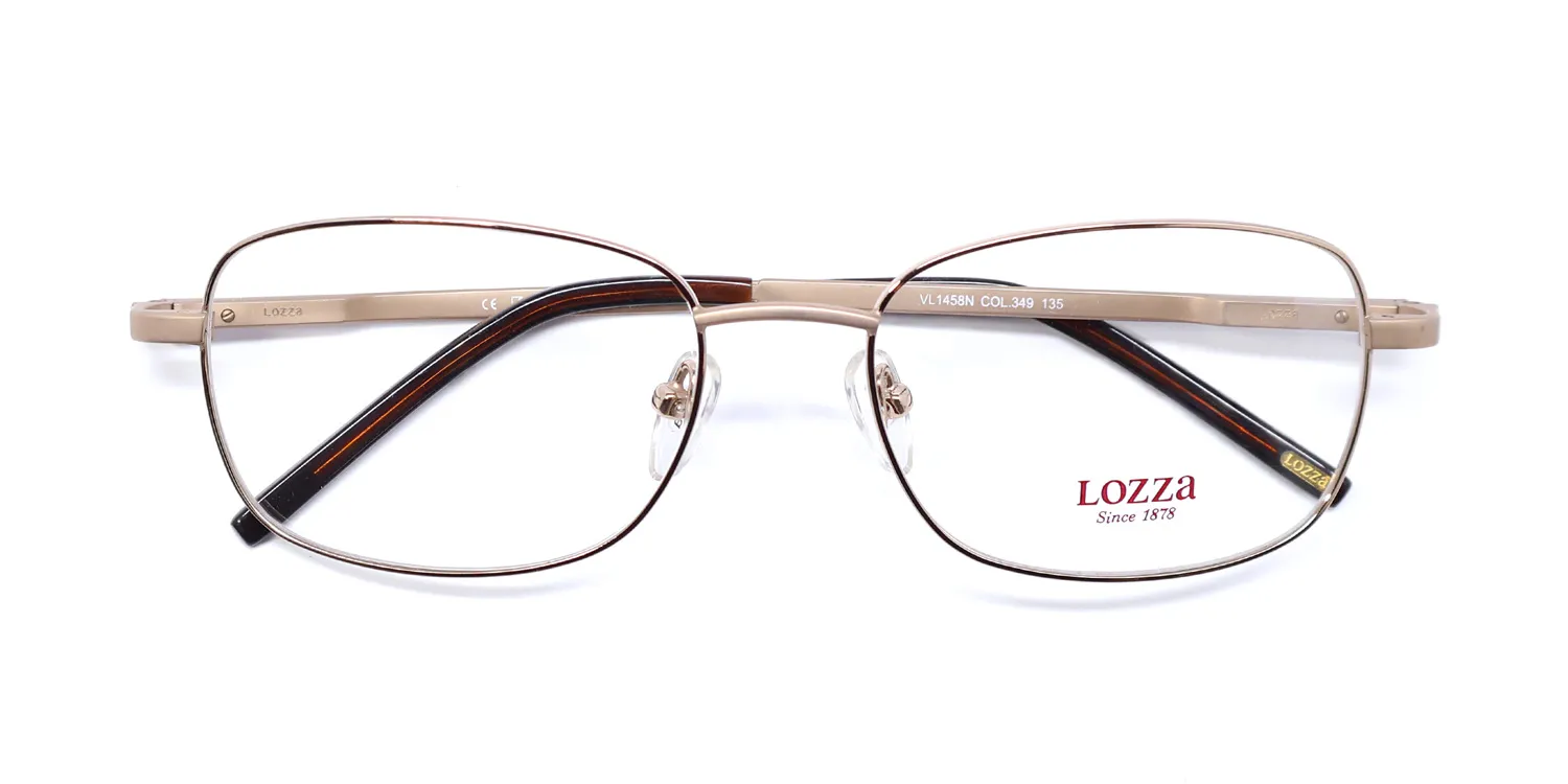 Lozza Vl1458n 349 Eyeglasses Gold 53mm 2
