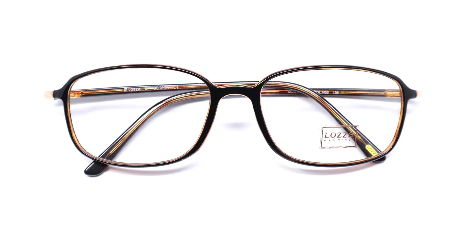 Lozza Vl1719 n33 Eyeglasses Dark Brown 53mm 2