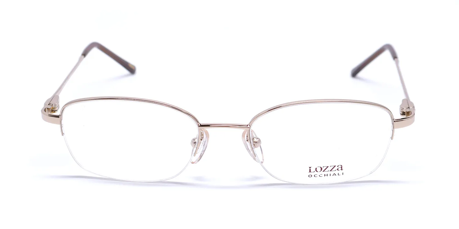 Lozza Vl1461s 300 Eyeglasses Yellow Gold 51mm 3