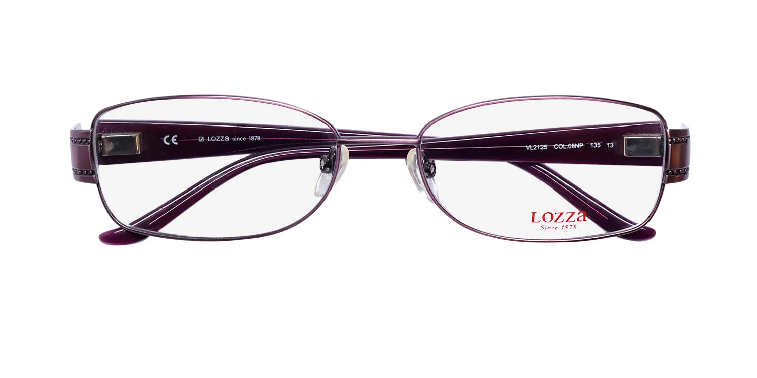 Lozza Vl2125 08np Eyeglasses Purple 55mm 2