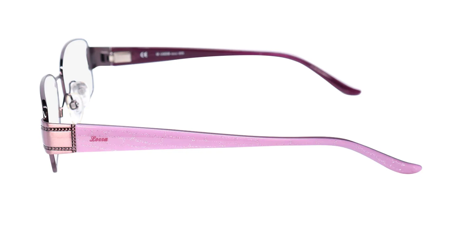 Lozza Vl2125 08np Eyeglasses Purple 55mm 4