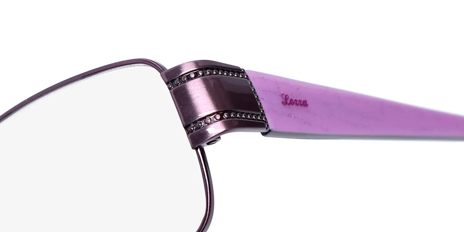 Lozza Vl2125 08np Eyeglasses Purple 55mm 6