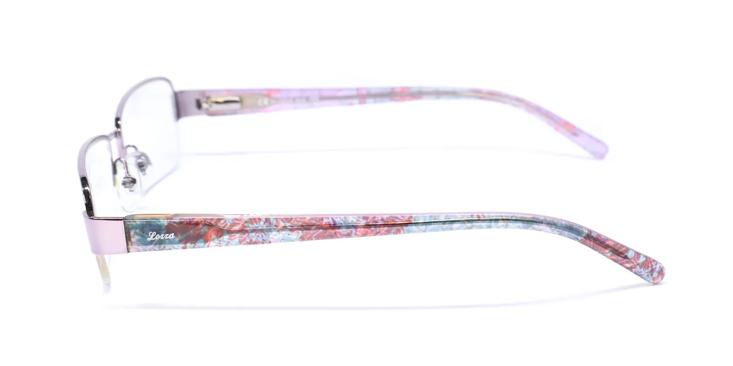 Lozza Vl2126 0a88 Eyeglasses Lilac 52mm 4