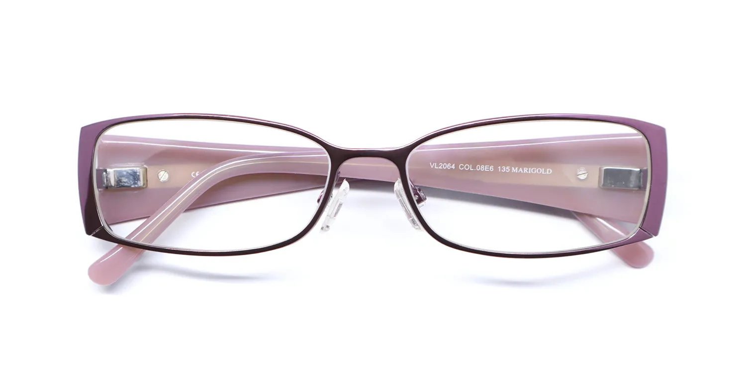 Lozza Vl2064 Marigold 08e6 Eyeglasses Shiny Pink 54mm 2