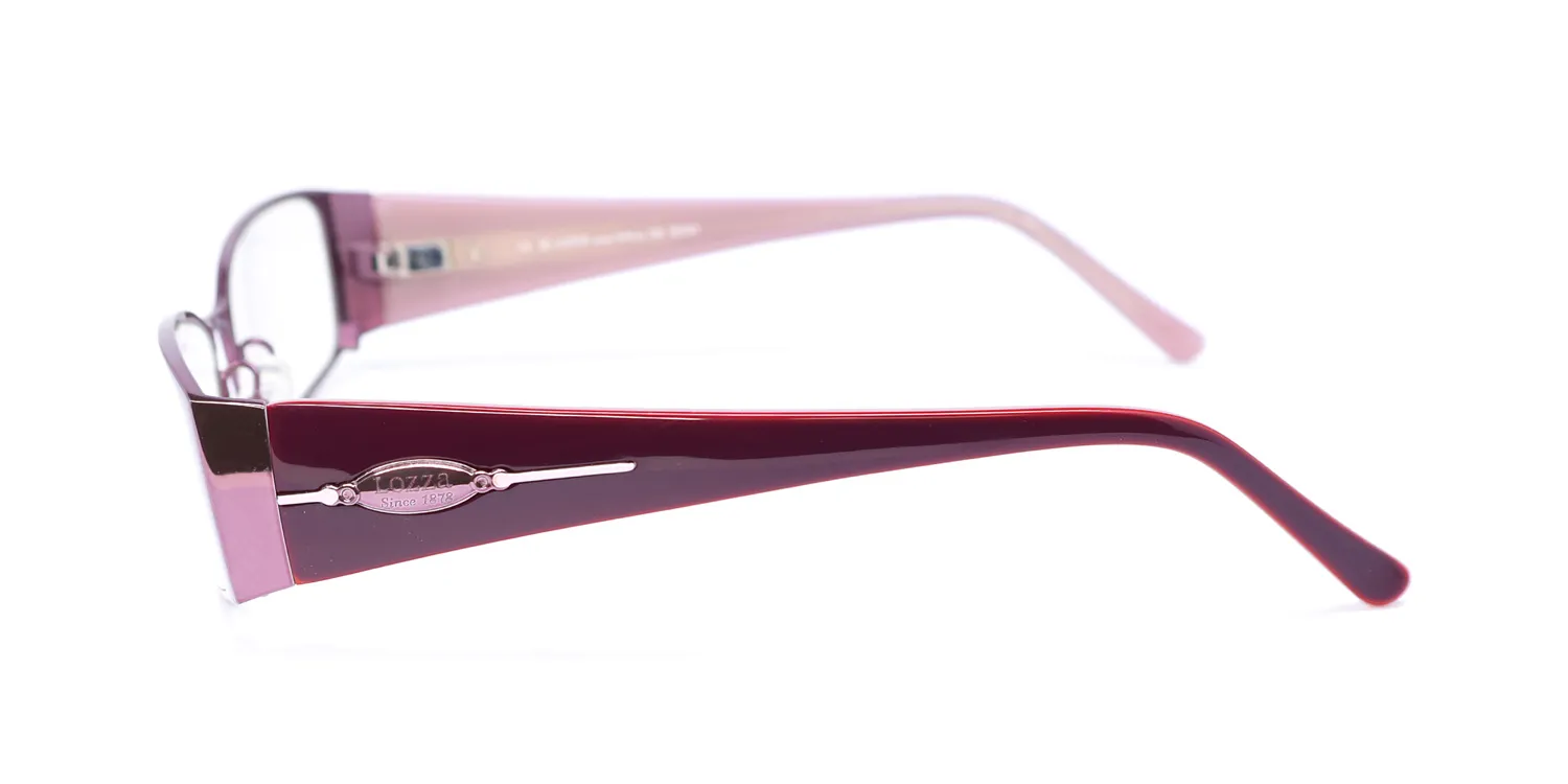 Lozza Vl2064 Marigold 08e6 Eyeglasses Shiny Pink 54mm 4