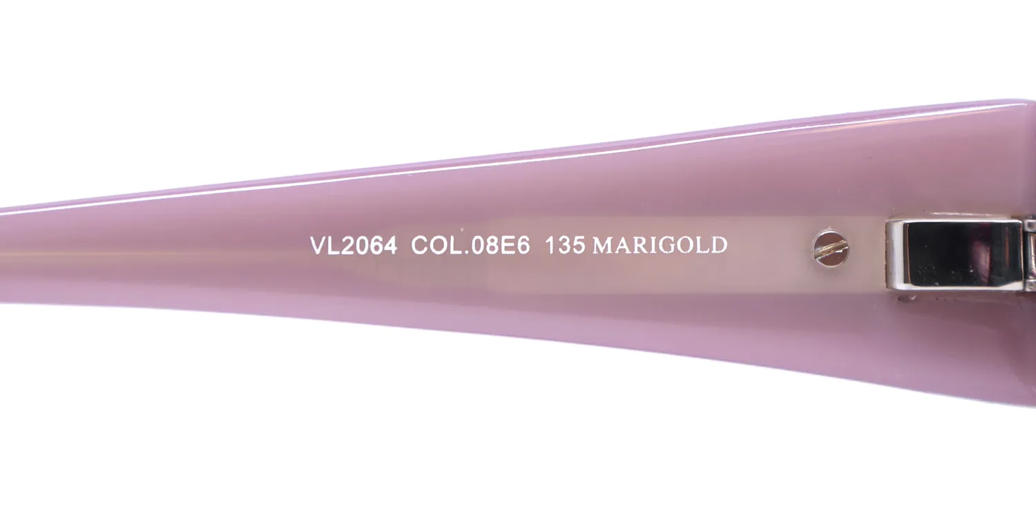 Lozza Vl2064 Marigold 08e6 Eyeglasses Shiny Pink 54mm 8