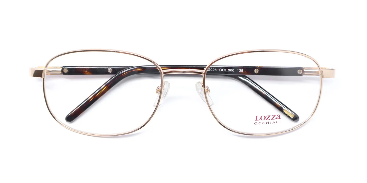 Lozza Vl2026 300 Eyeglasses Gold 56mm 2