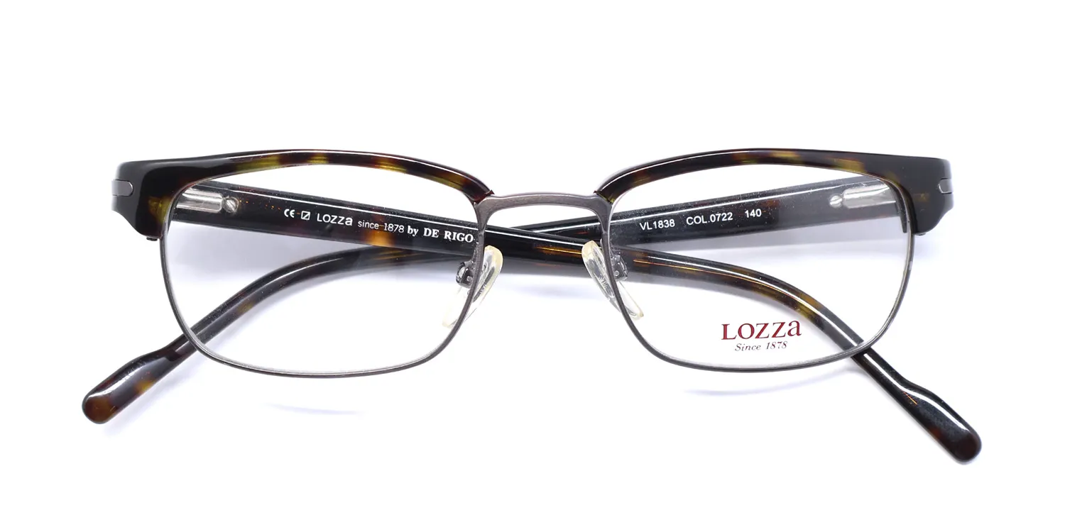 Lozza Vl1838 0722 Eyeglasses Tortoise 48mm Unisex 2