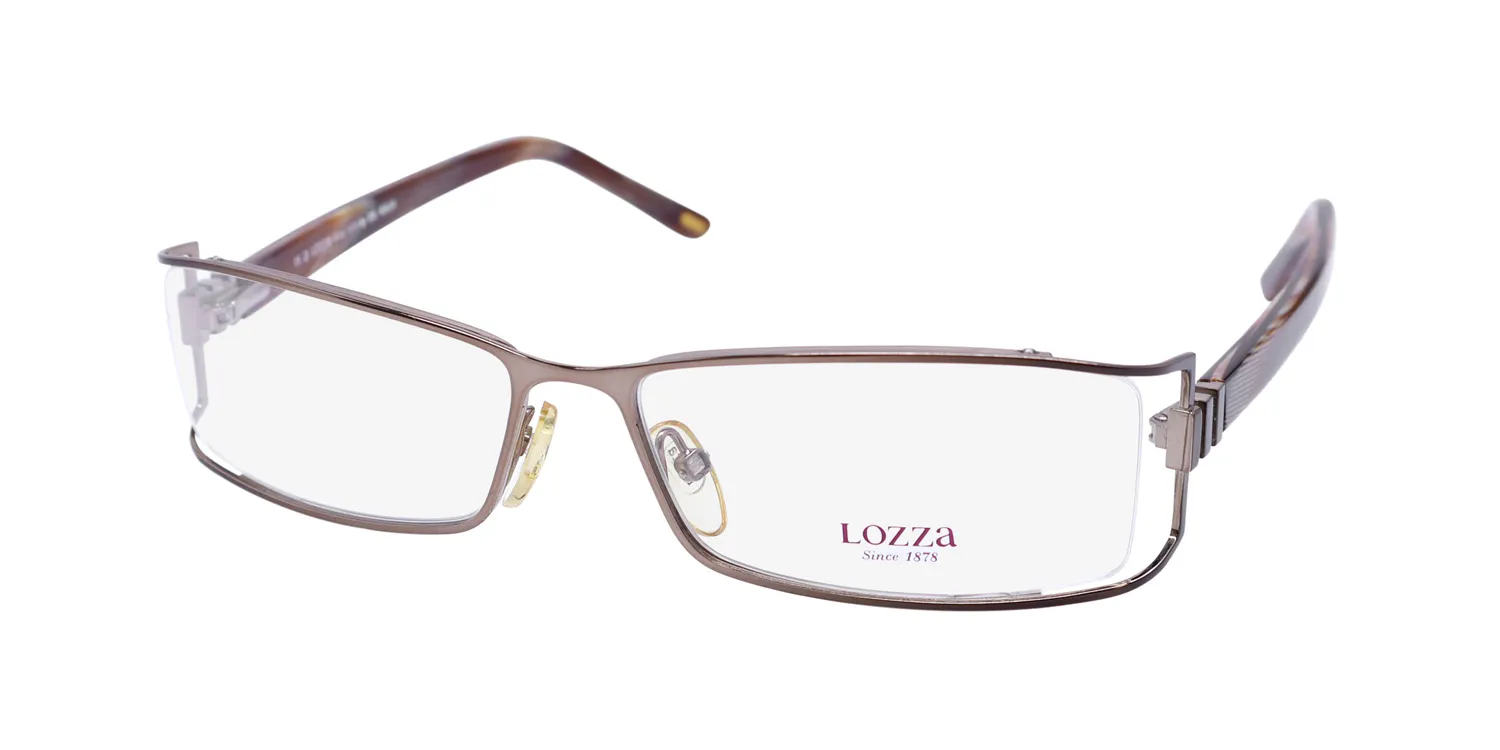 Lozza Vl2029 se1 Eyeglasses Shiny Brown 55mm