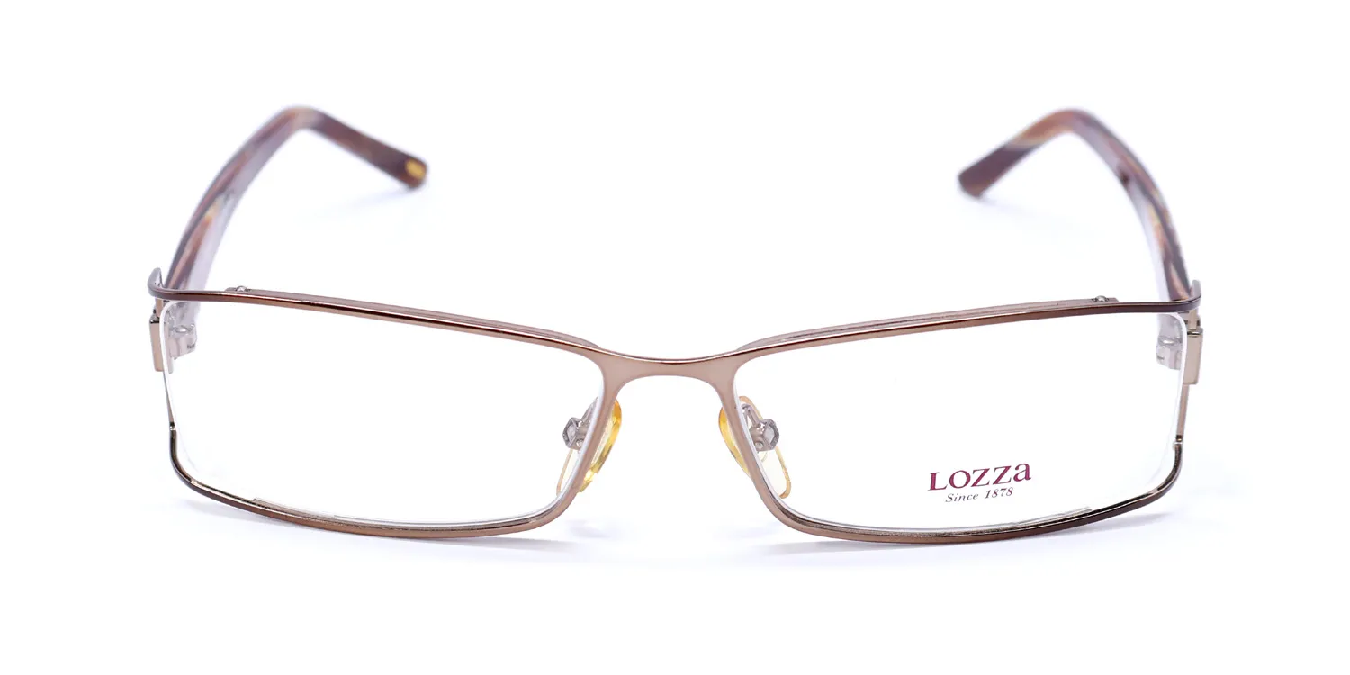 Lozza Vl2029 se1 Eyeglasses Shiny Brown 55mm 3