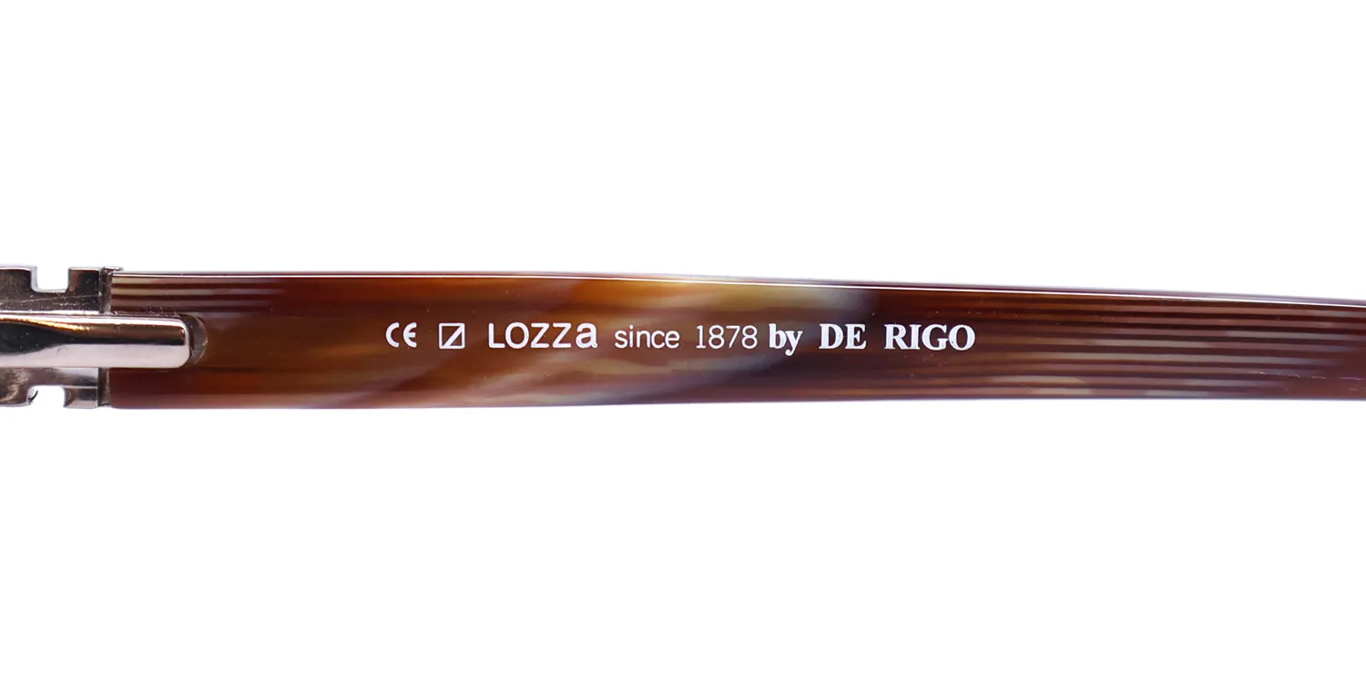 Lozza Vl2029 se1 Eyeglasses Shiny Brown 55mm 7