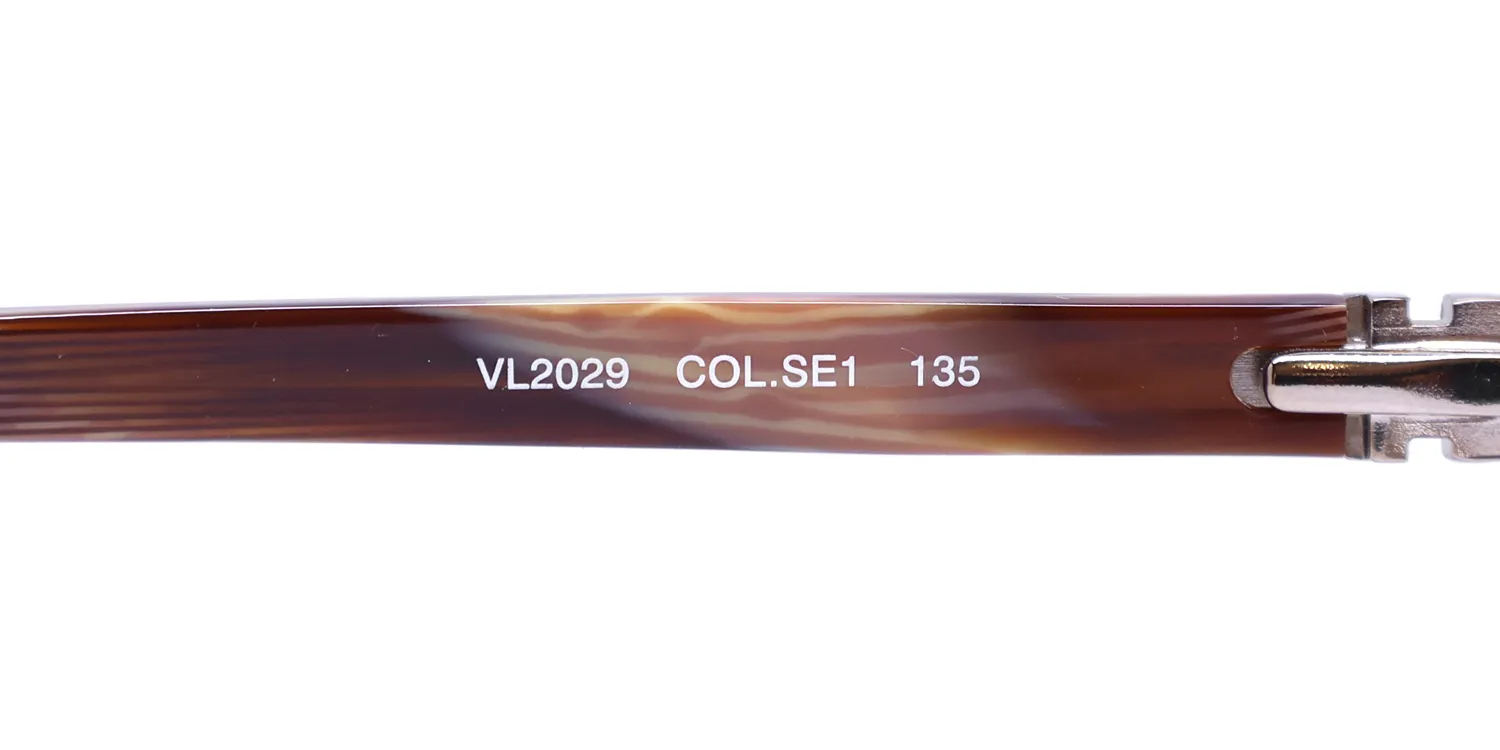 Lozza Vl2029 se1 Eyeglasses Shiny Brown 55mm 8