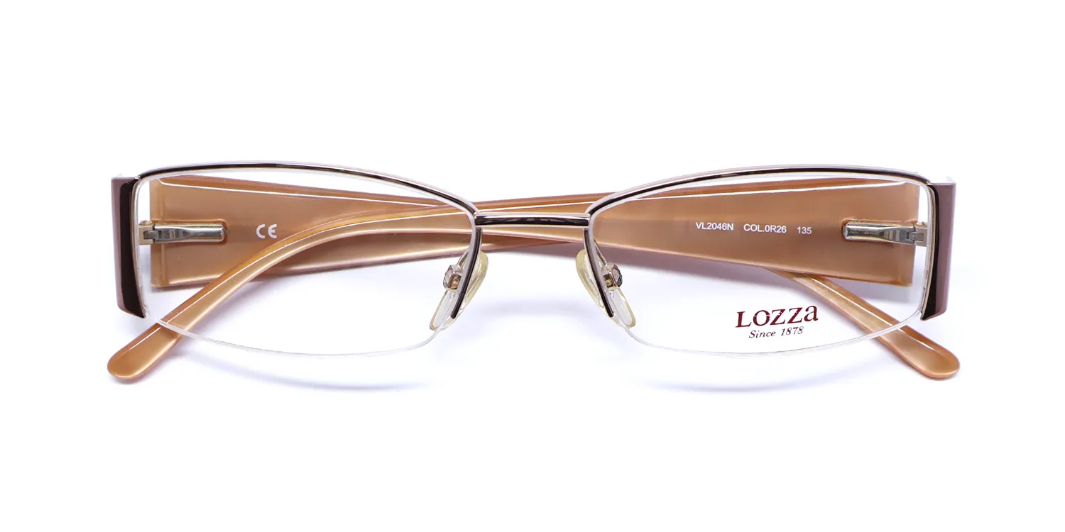 Lozza Vl2046n or26 Eyeglasses Gold 53mm 2