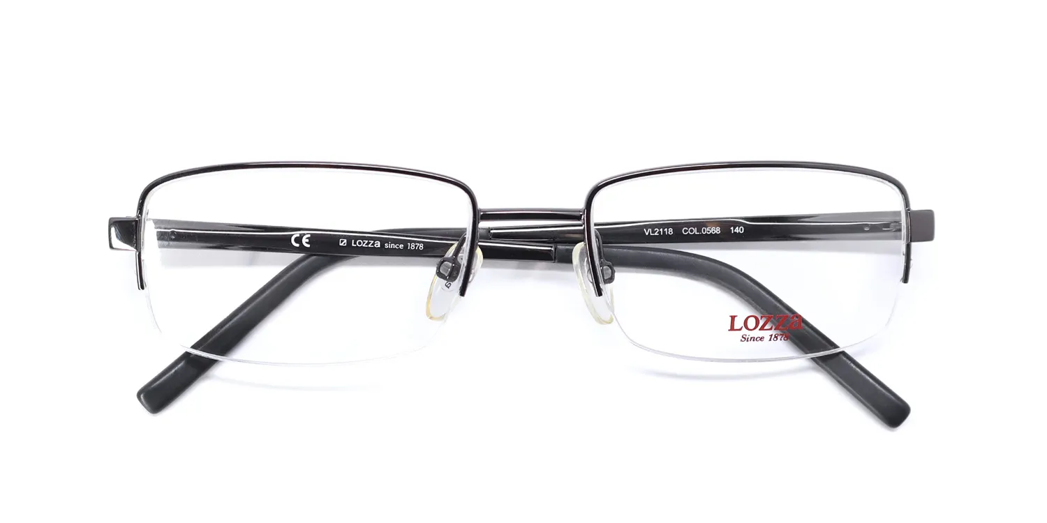 Lozza Vl2118 0568 Eyeglasses Gunmetal 53mm 2