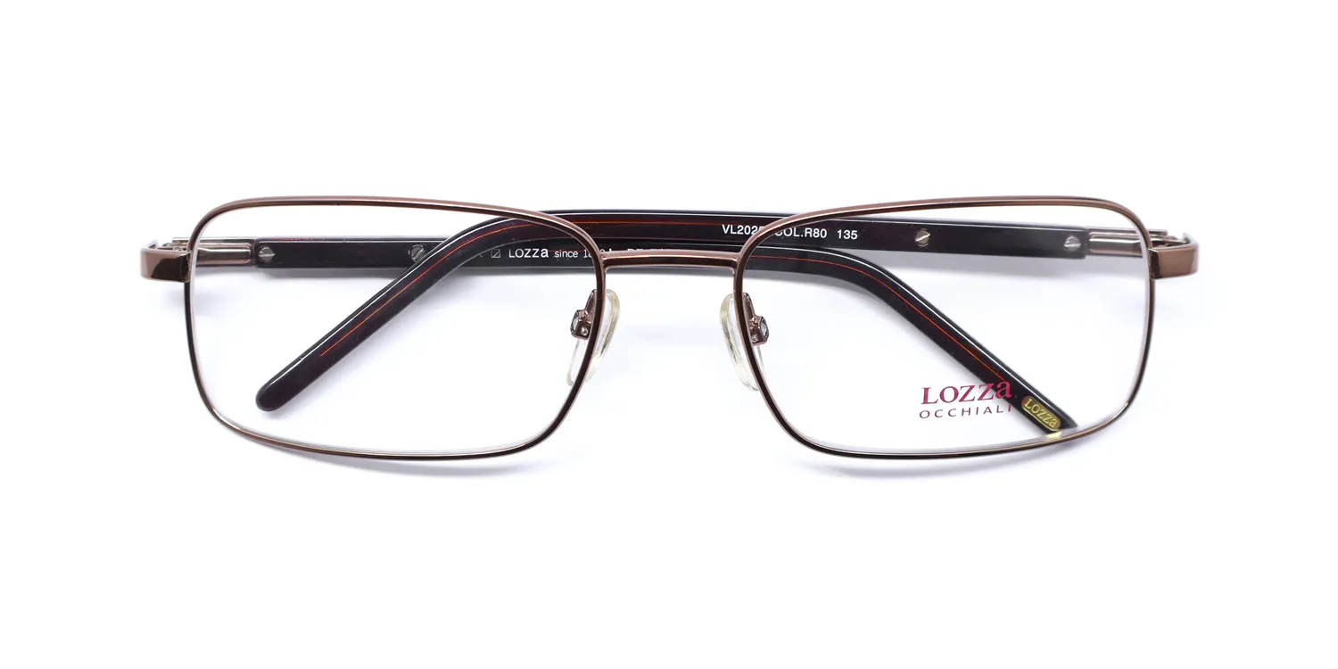 Lozza Vl2025 r80 Eyeglasses Brown 57mm 2