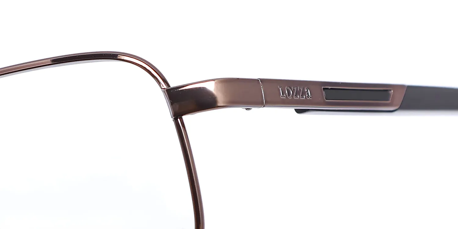 Lozza Vl2025 r80 Eyeglasses Brown 57mm 6