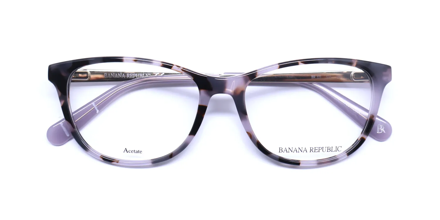 Banana Republic 221 s10 Eyeglasses Purple Tortoise 52mm 2