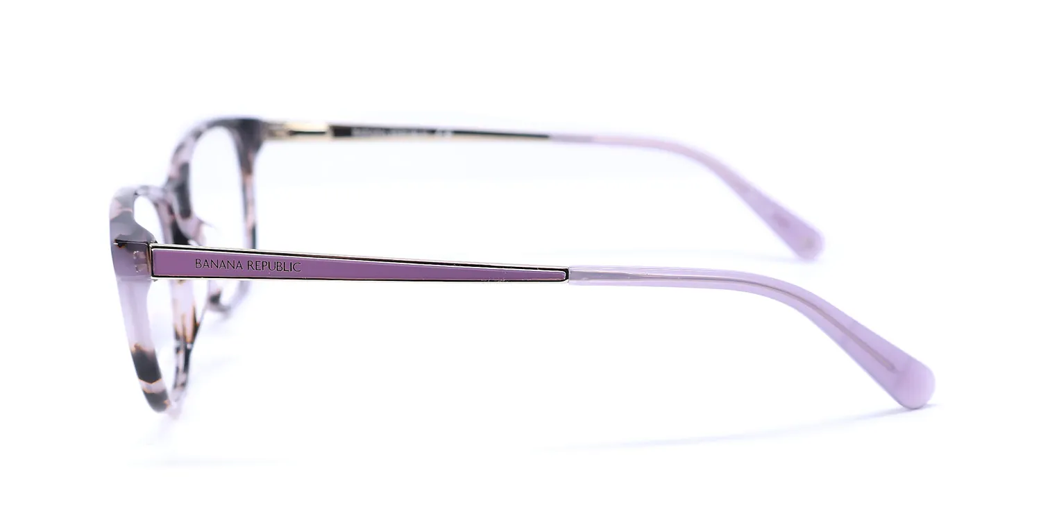 Banana Republic 221 s10 Eyeglasses Purple Tortoise 52mm 4