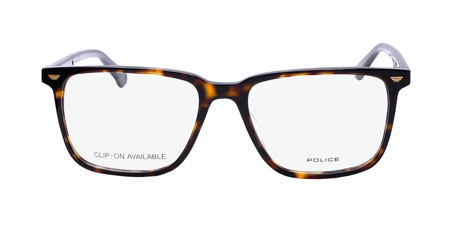 Police Vplf01 Groove 1 0722 Eyeglasses Dark Havana 54mm 3