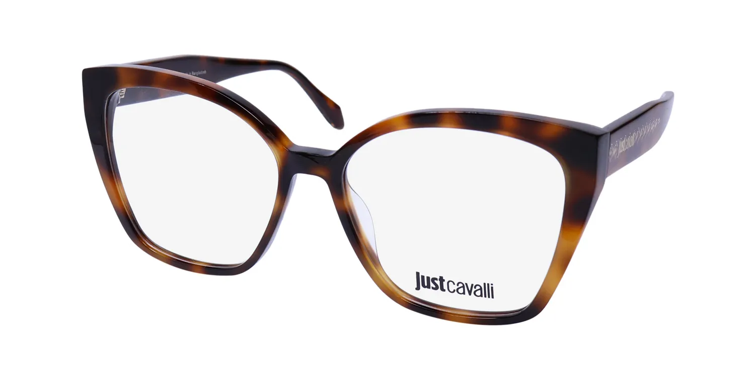 Just Cavalli Vjc005 09aj Eyeglasses Havana Brown 55mm