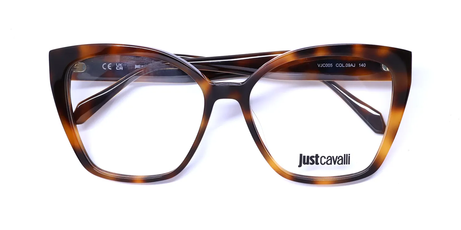 Just Cavalli Vjc005 09aj Eyeglasses Havana Brown 55mm 2