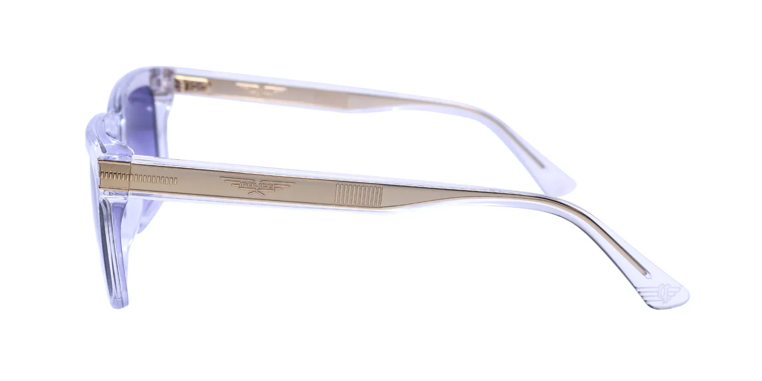 Police Splf12 Origins Hero 2 0885/1 Sunglasses Crystal 55mm 4