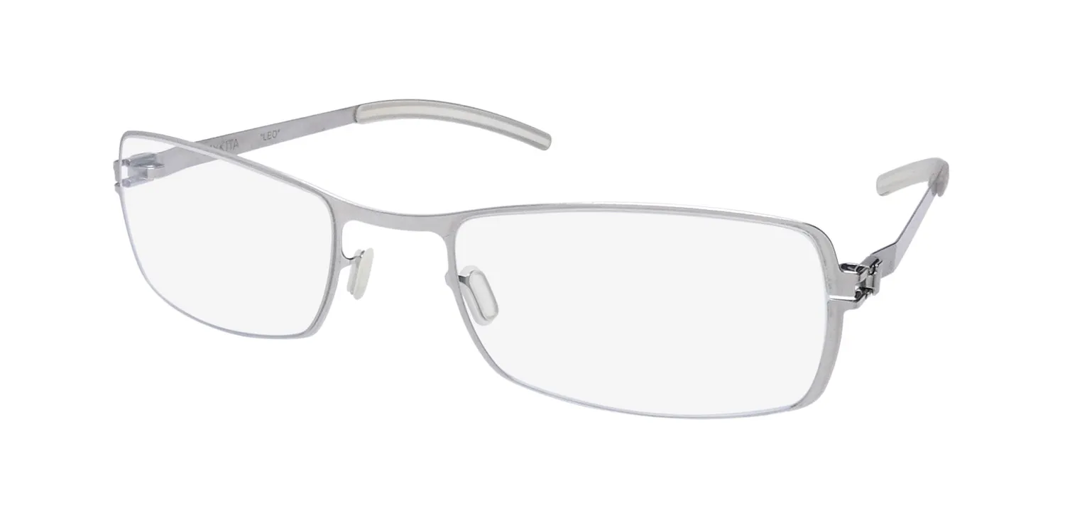 Mykita Leo silver Eyeglasses Silver 55mm Men